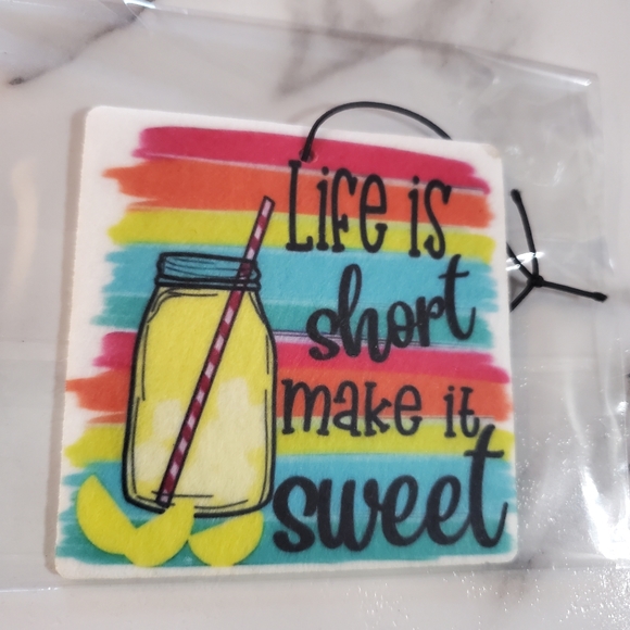 Life is Short Make it Sweet Car Air Freshener - Picture 4 of 4